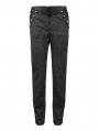 Black Vintage Gothic Jacquard Party Pants for Men