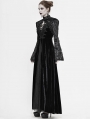 Black Vintage Gothic Velvet Long Sleeve Short Cape for Women