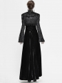 Black Vintage Gothic Velvet Long Sleeve Short Cape for Women