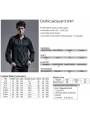 Dark Green Gothic Jacquard Long Sleeve Casual Shirt for Men