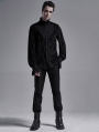 Black Vintage Gothic Palace Long Sleeve Shirt for Men