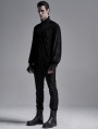 Black Vintage Gothic Palace Long Sleeve Shirt for Men