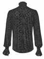 Black Vintage Gothic Palace Long Sleeve Shirt for Men