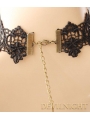 Black Lace Flower Gothic Necklace