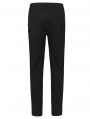 Black Gothic Punk Metal Long Casual Pants for Men