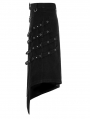 Black Gothic Punk Heavy Metal Irregular Skirt for Men