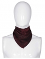 Dark Red Vintage Gothic Scarf for Men