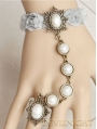 Vintage Rose Lace Pearl Lolita Bracelet Ring Jewelry