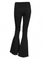 Black Gothic Punk Flared Long Jeans for Women