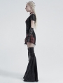 Black Gothic Punk Decadent Shabby Leg Sleeve for Women