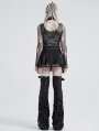 Black Gothic Punk Decadent Shabby Leg Sleeve for Women