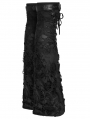 Black Gothic Punk Decadent Shabby Leg Sleeve for Women