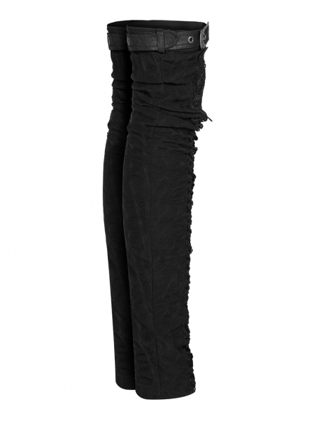 Black Gothic Gorgeous Lace Leg Sleeve for Women - Devilnight.co.uk