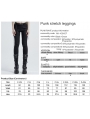 Black Gothic Punk Slim Daily Wear Legging for Women