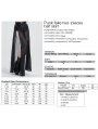 Black Gothic Transparent Fake Two-Pieces Long Skirt