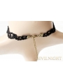Black Lace Pendant Chain Gothic Necklace