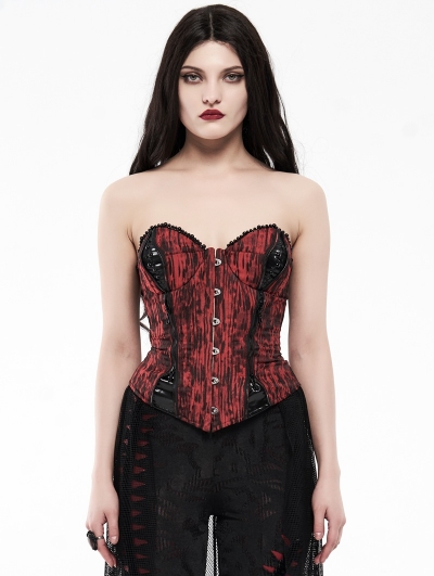 Red Vintage Do Old Gothic Corset for Women