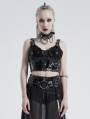 Black Street Fashion Gothic Grunge Corset Top for Women