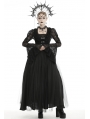 Black Vintage Gothic Victorian Lace Tailcoat for Women
