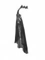 Black Vintage Gothic Gorgeous Lace Trumpet Sleeve Cape for Women