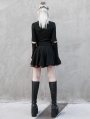 Black and Red Plaid Street Fashion Gothic Grunge Punk Short Skirt