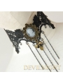 Black Lace Victorian Pendant Gothic Necklace