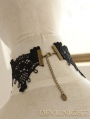 Black Lace Victorian Pendant Gothic Necklace