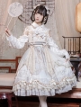Brown / White / Black Chinese Style Classic Lolita JSK Dress