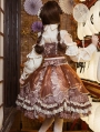 Brown / White / Black Chinese Style Classic Lolita JSK Dress