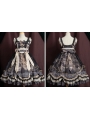 Brown / White / Black Chinese Style Classic Lolita JSK Dress