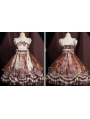 Brown / White / Black Chinese Style Classic Lolita JSK Dress