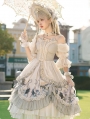 Rose Girl Off-the-Shoulder Tea Party Sweet Lolita OP Dress