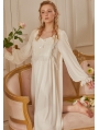 White Vintage Sweet Medieval Underwear Chemise Dress