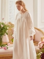 White Simple Vintage Medieval Underwear Chemise Dress