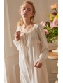 White Sweet Medieval Underwear Chemise Dress