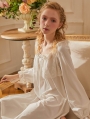 White Sweet Medieval Underwear Chemise Dress