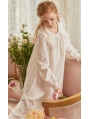 White Vintage Medieval Cute Underwear Chemise Dress