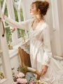 White Sweet Vintage Medieval Underwear Chemise Dress