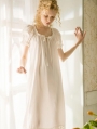 White Sweet Medieval Puff Sleeve Underwear Chemise Dress