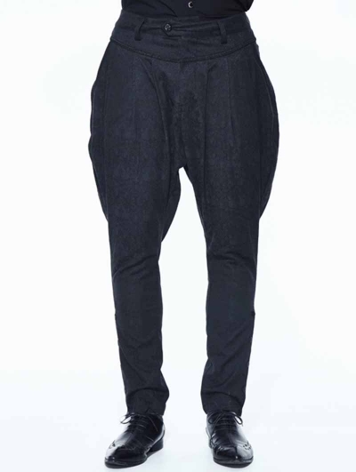 Black Vintage Jacquard Gothic Long Pants for Men