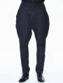 Black Vintage Jacquard Gothic Long Pants for Men