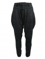 Black Vintage Jacquard Gothic Long Pants for Men