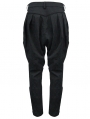 Black Vintage Jacquard Gothic Long Pants for Men