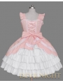 Pink and White Cap Sleeves Sweet Lolita Dress