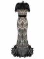 Vintage Elegant Gothic Sexy Lace Long Party Dress