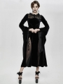 Black Sexy Gothic Velvet Long Party Dress