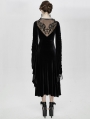 Black Sexy Gothic Velvet Long Party Dress