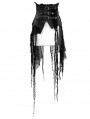 Black Gothic Punk Do Old Style Irregular Short Skirt