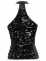 Black Vintage Gothic Velvet Daily Wear Tank Top for Women