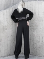 Black Street Fashion Gothic Punk Grunge Loose Mini Coat for Women